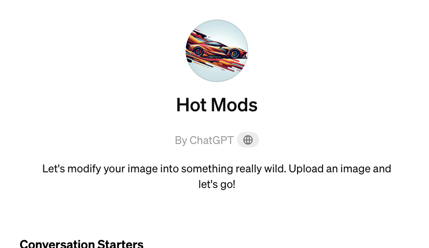 Hot Mods（画像生成ワイルドVer）