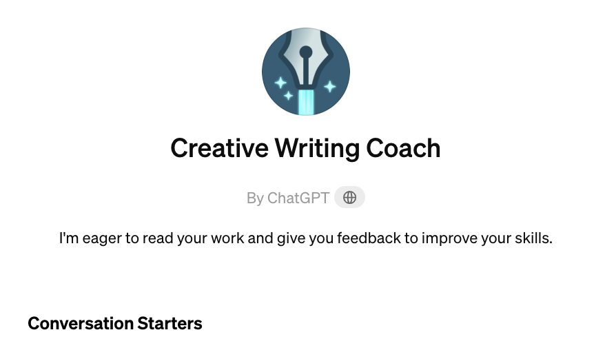 Creative Writing Coach（ライティング）