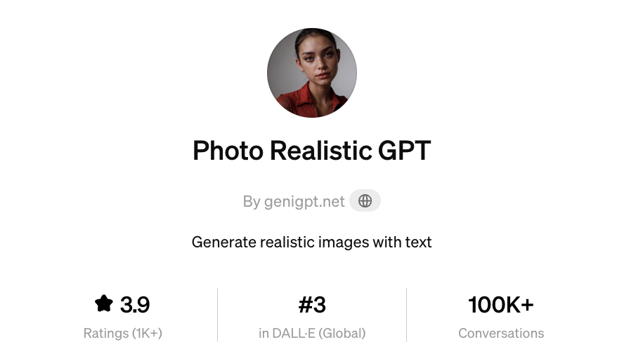 Photo Realistic GPT（リアルな画像生成）