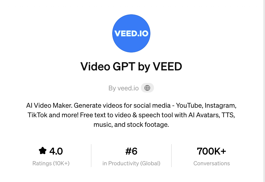 Video GPT by VEED