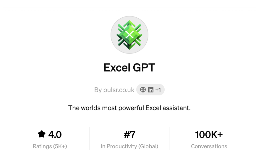 Excel GPTとは（Excel・エクセルのサポート）